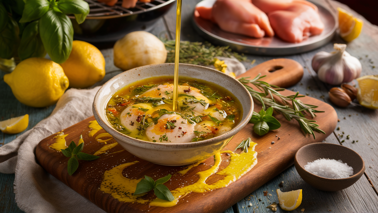 Italiaanse kip marinade