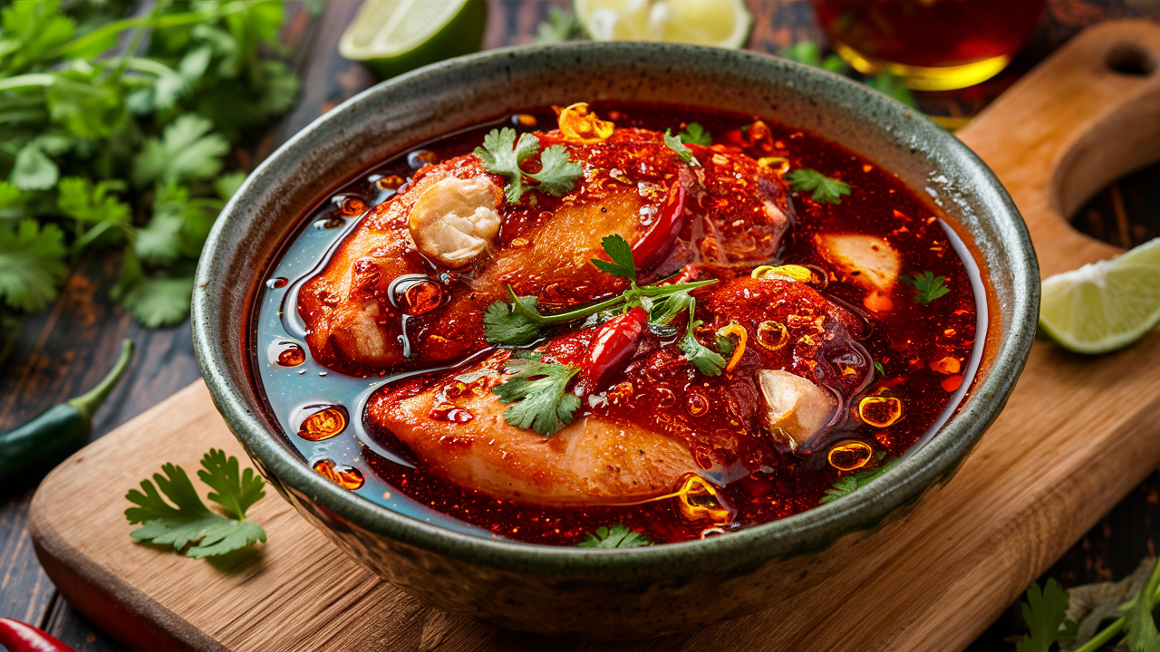 Pittige kip marinade