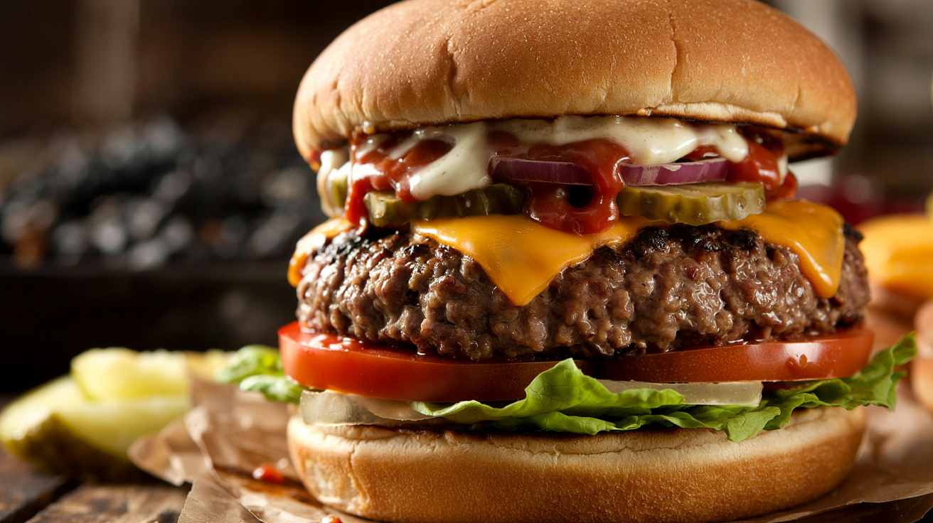 Zelf hamburgers maken BBQ