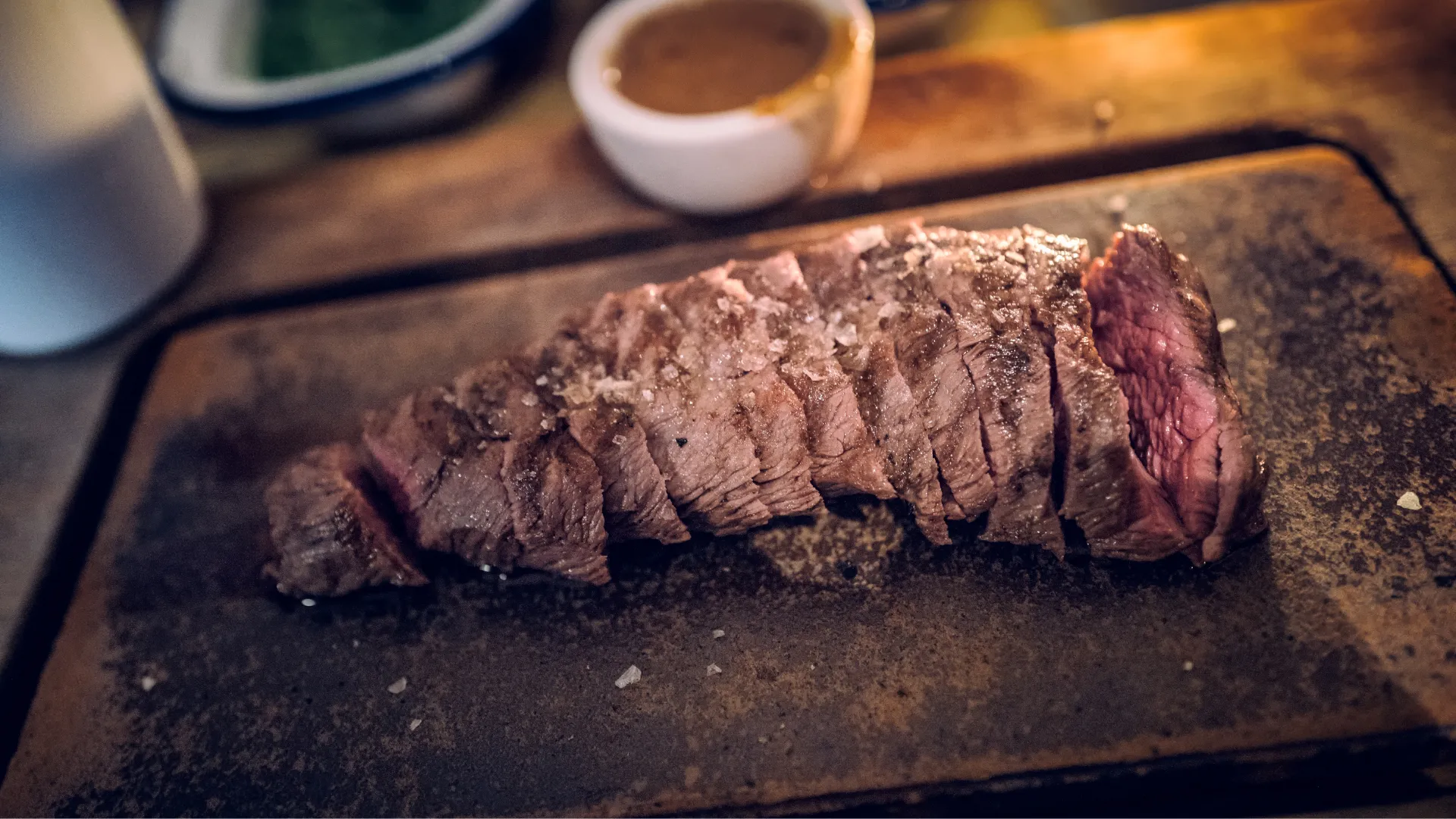 flat iron steak kamado