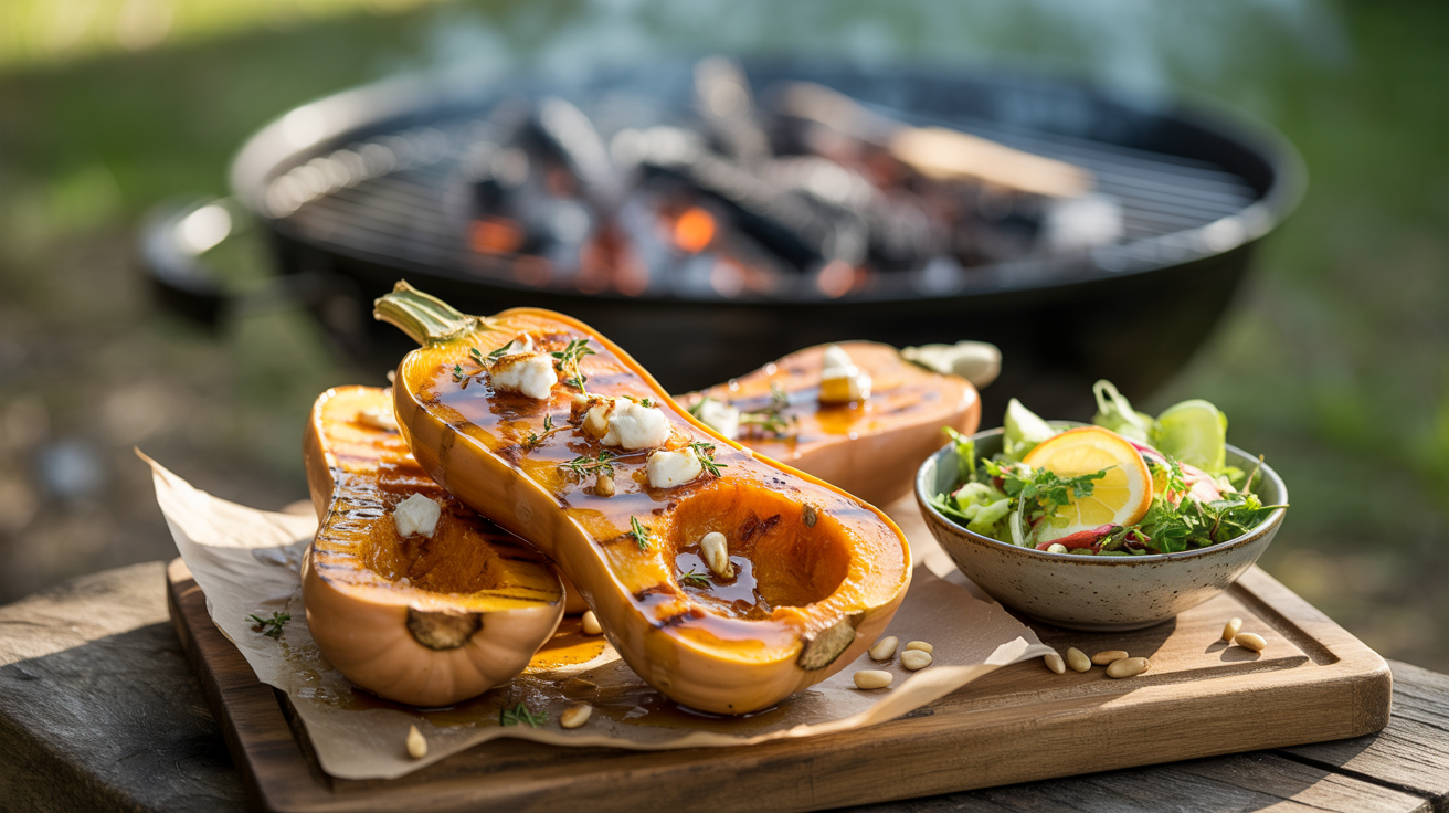 Pompoen op de BBQ