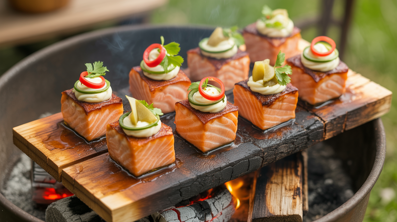 Zalmbonbons BBQ