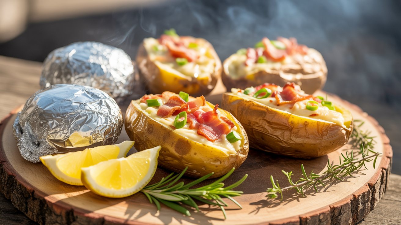 Aardappels van de BBQ