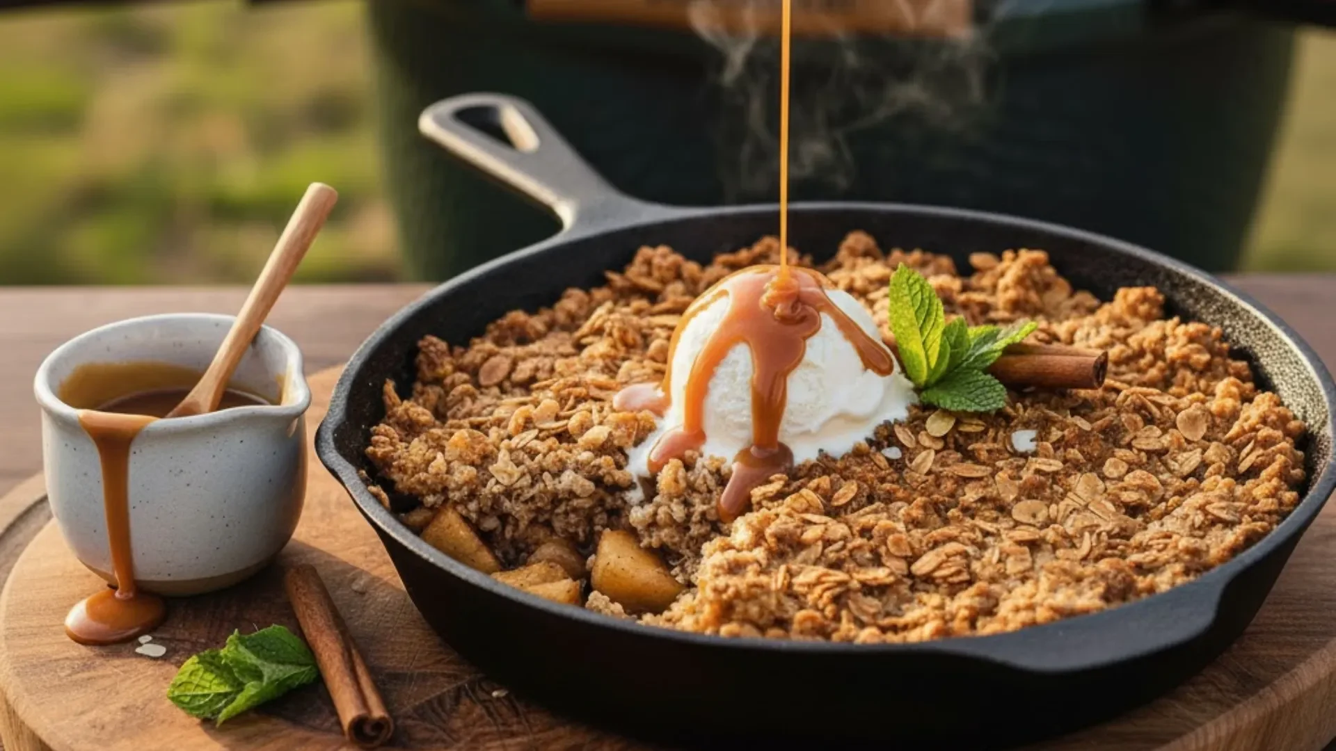 Appel crumble BBQ
