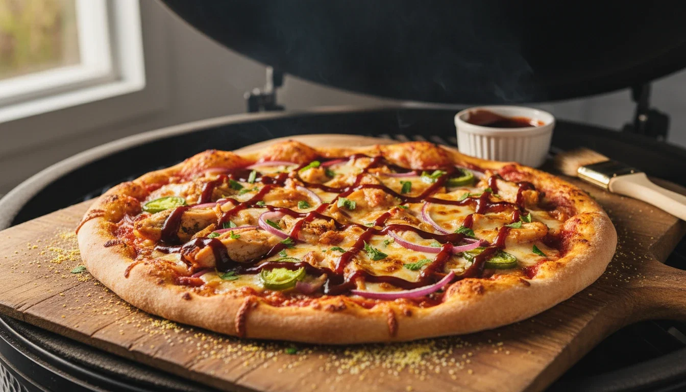 Pizza kip BBQ