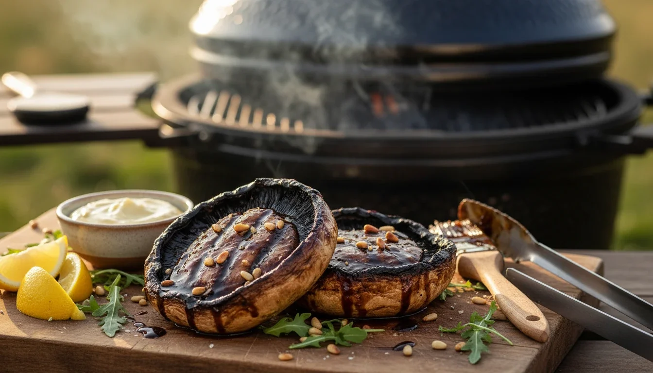 Portobello op de BBQ