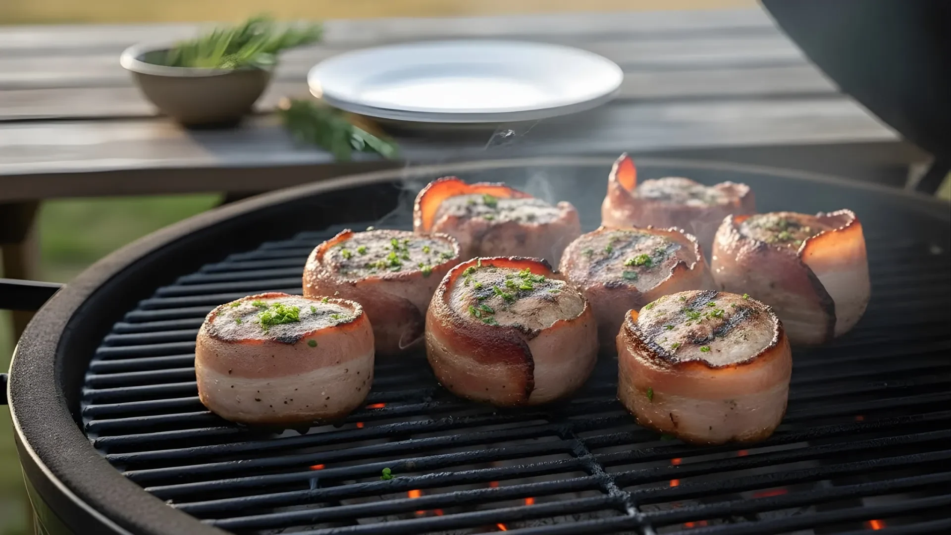 Varkenshaas medaillons met spek