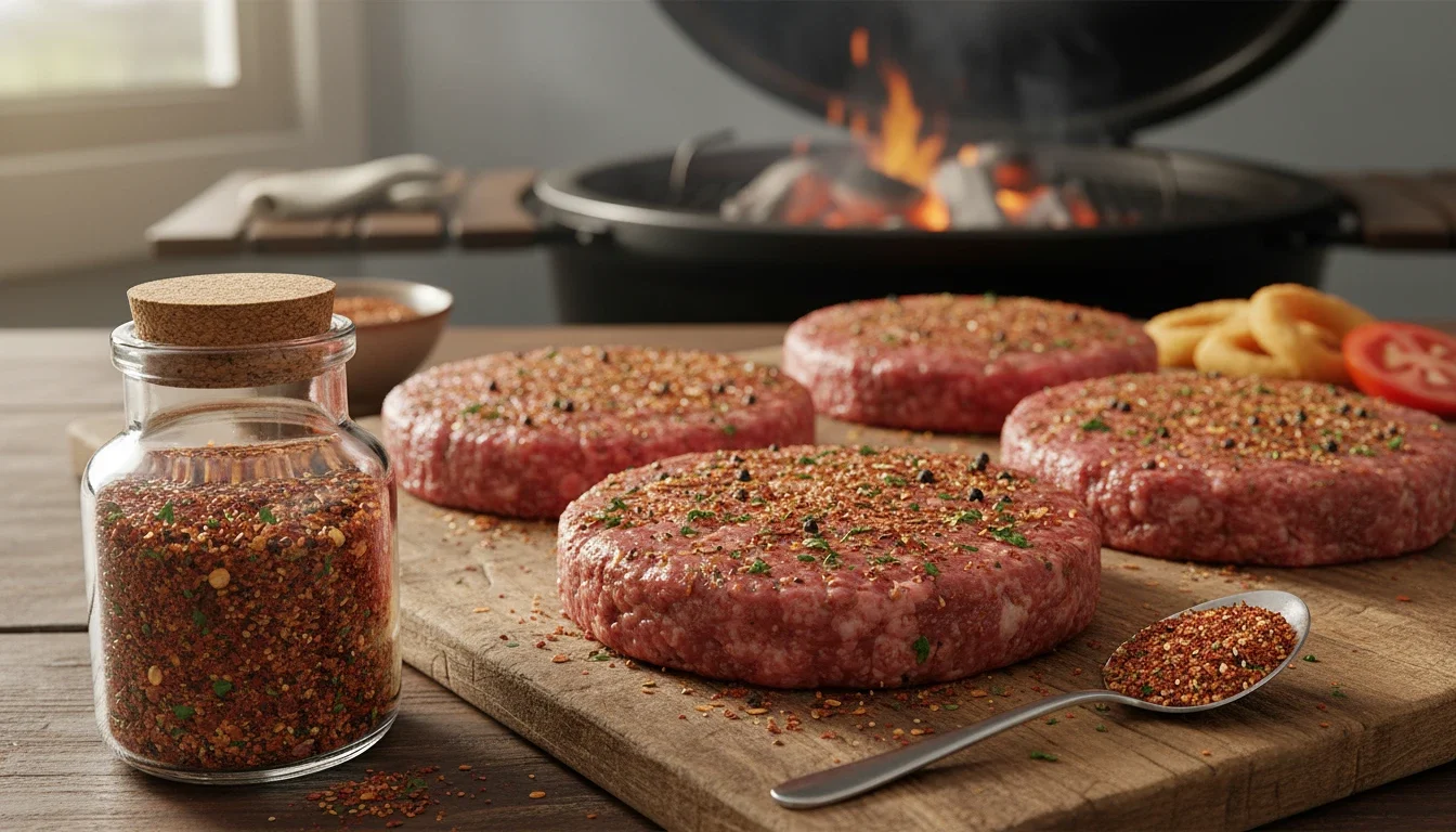 Hamburger kruiden maken