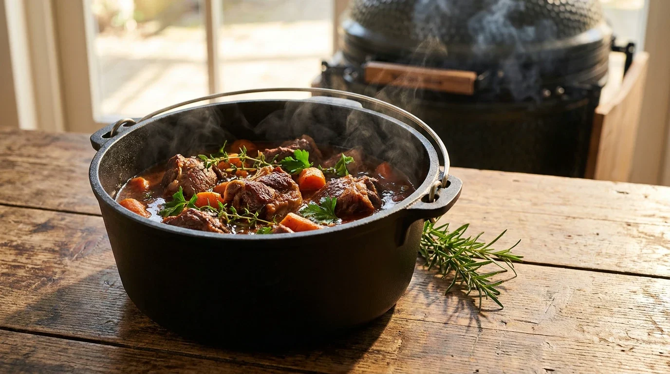 Lamsstoof dutch oven