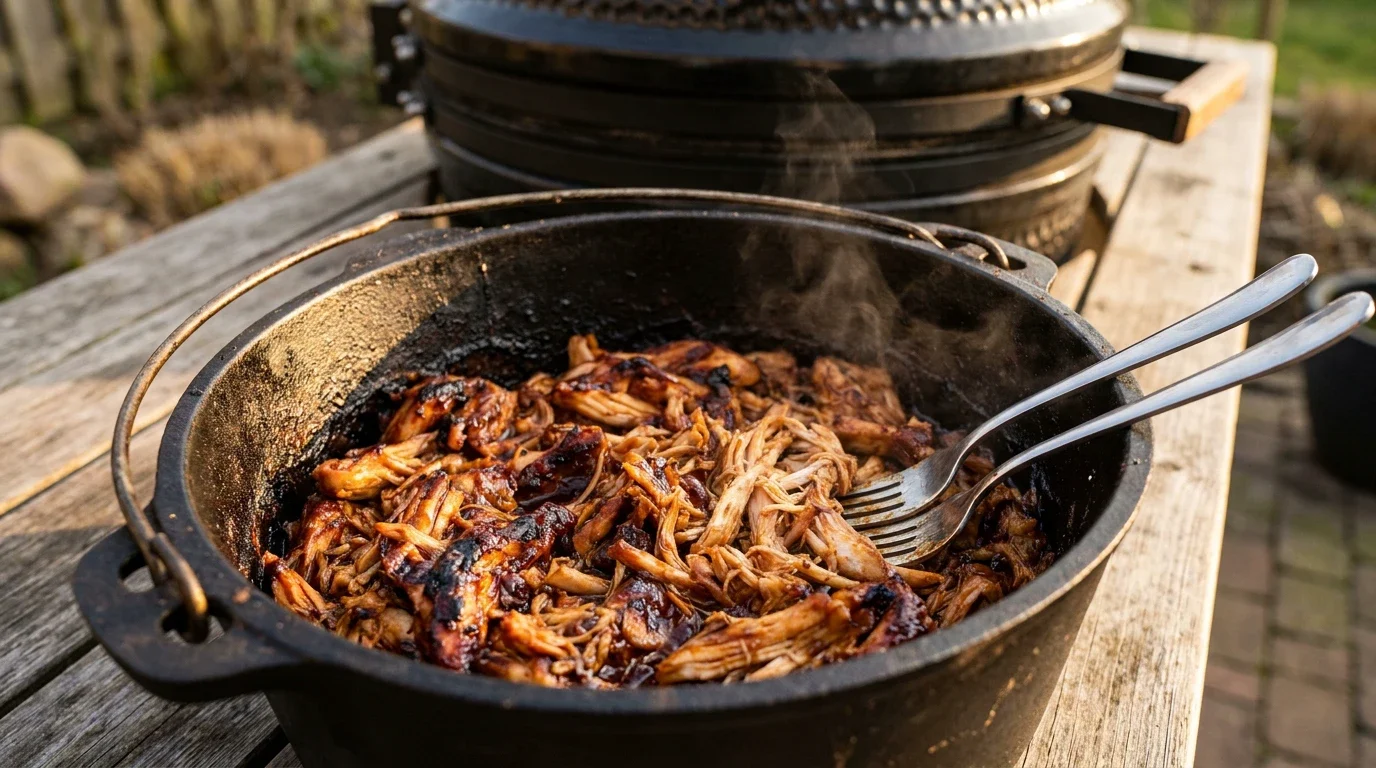 Pulled chicken dutch oven