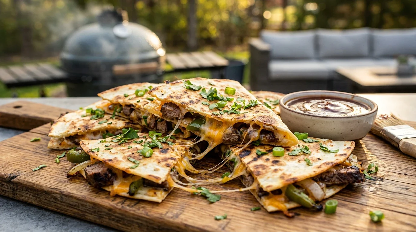 Steak quesadilla BBQ