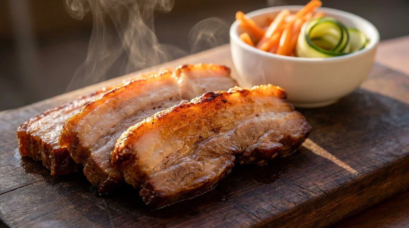 wat eet je bij buikspek bbq