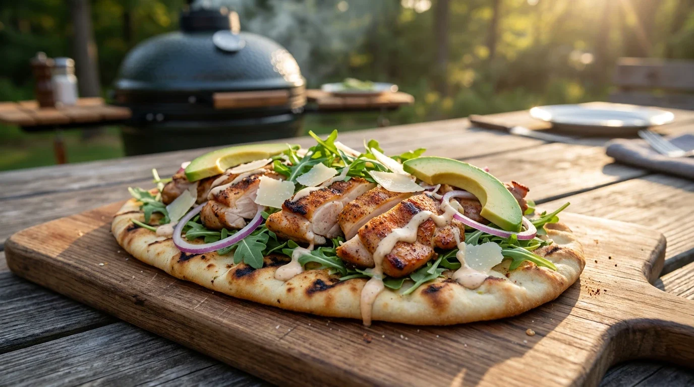 Kip flatbread BBQ